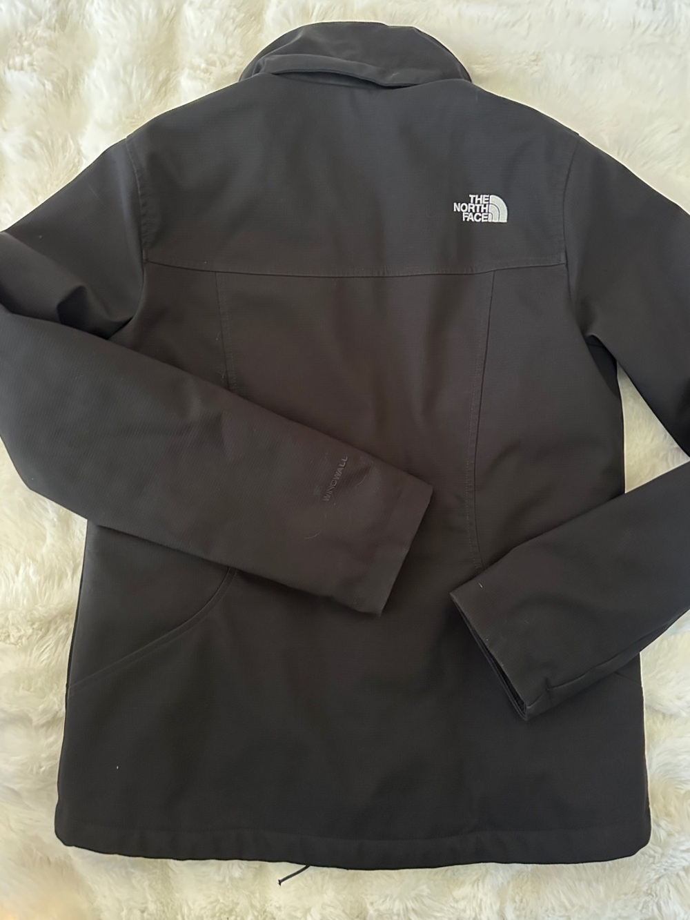 The North Face Black Softshell Jacket with Quilted Inner - Picture 2 of 2